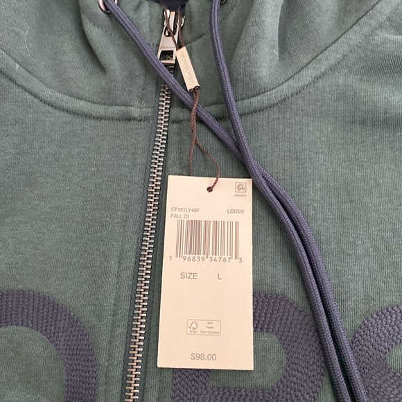 Michael Kors green zippered hoodie NWT - Picture 6 of 6